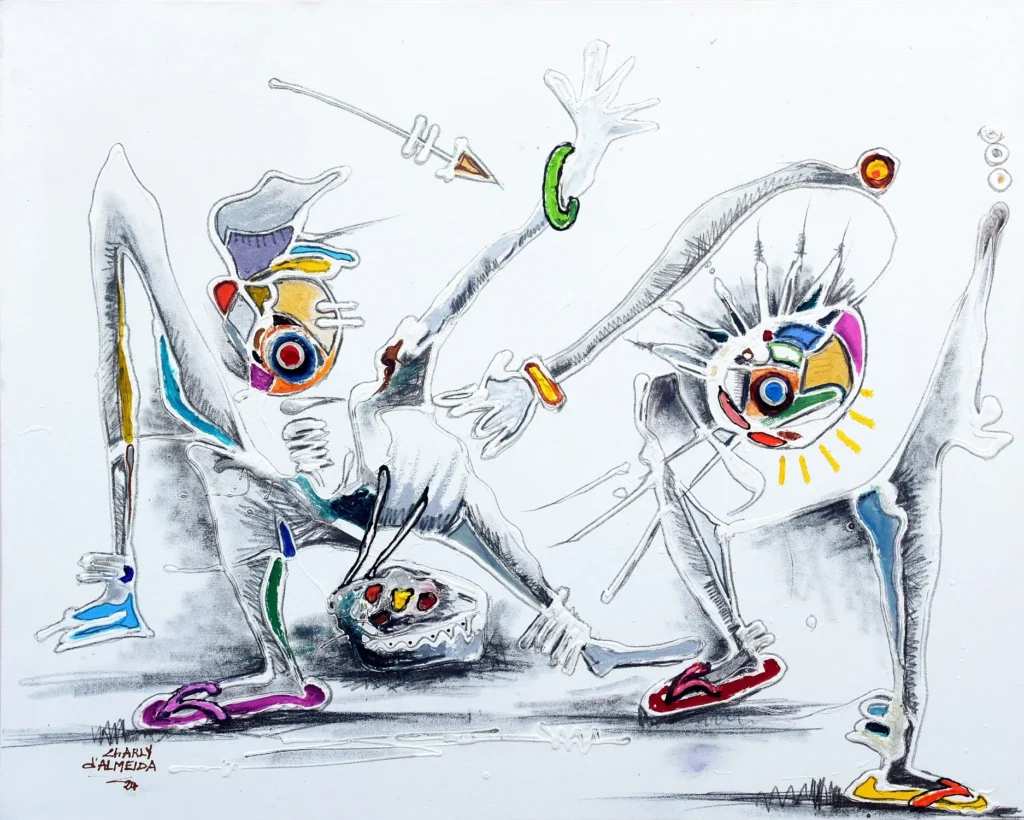 Offrandes_100x 80 cm_Peinture (mixte sur toile)