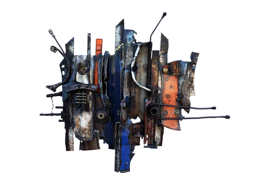 The Walls n2_132x 110x 15 cm_Sculpture (assemblages de métaux)